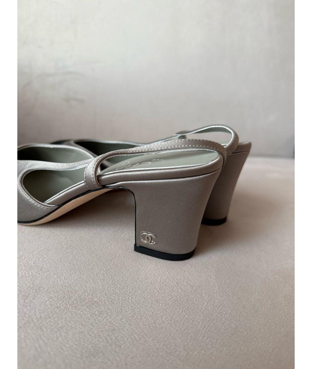 CHANEL Зеленые кожаные туфли, фото 3