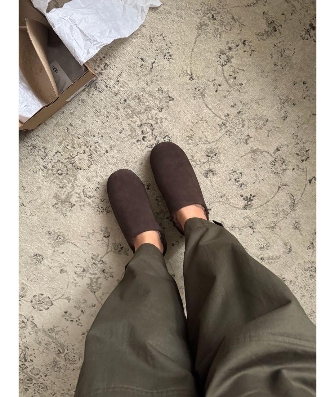 UGG AUSTRALIA Коричневые замшевые мюли, фото 4