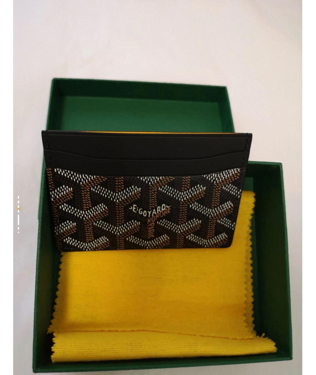 GOYARD Коричневый кожаный кардхолдер, фото 3