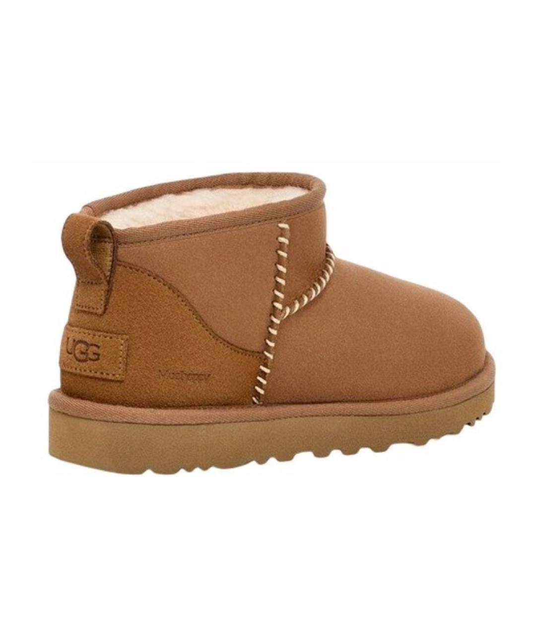 UGG AUSTRALIA Коричневые замшевые ботинки, фото 2