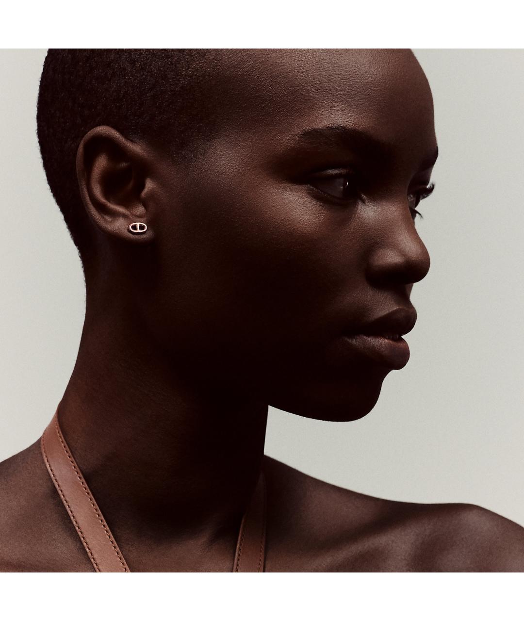 HERMES Золотые серьги из розового золота, фото 3