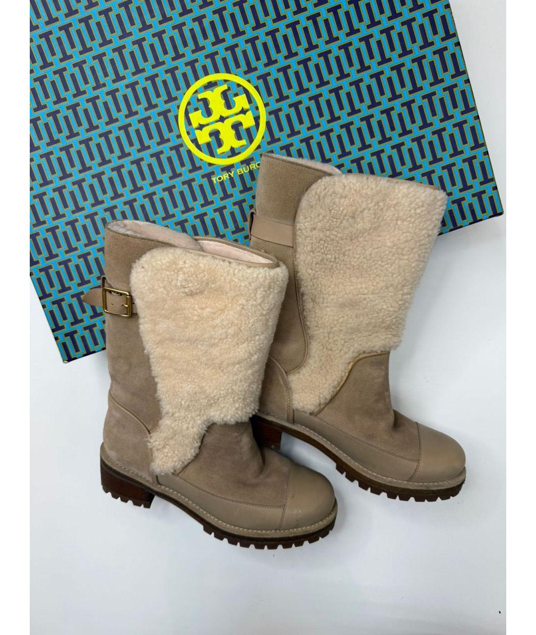 TORY BURCH Бежевые полусапоги, фото 2