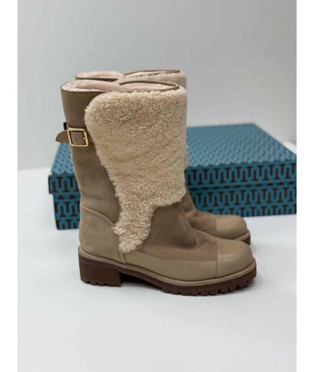 TORY BURCH Бежевые полусапоги, фото 5