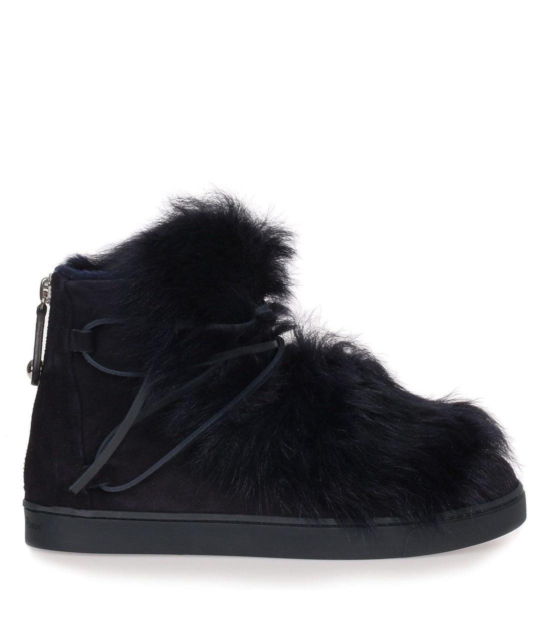 GIANVITO ROSSI Черные замшевые ботинки, фото 1