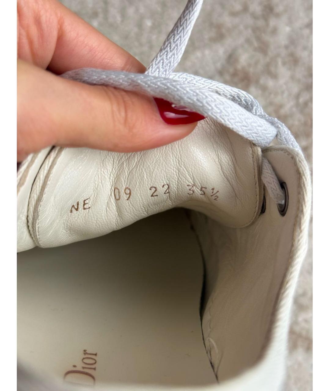 CHRISTIAN DIOR Серые текстильные кеды, фото 6