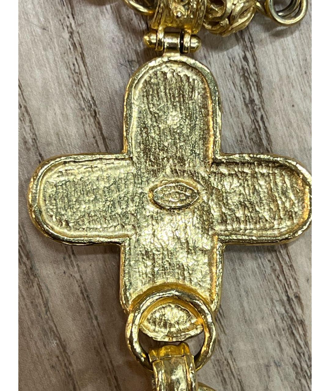 CHANEL Золотая латунная подвеска, фото 7