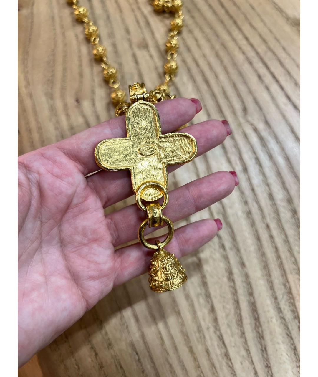 CHANEL Золотая латунная подвеска, фото 3