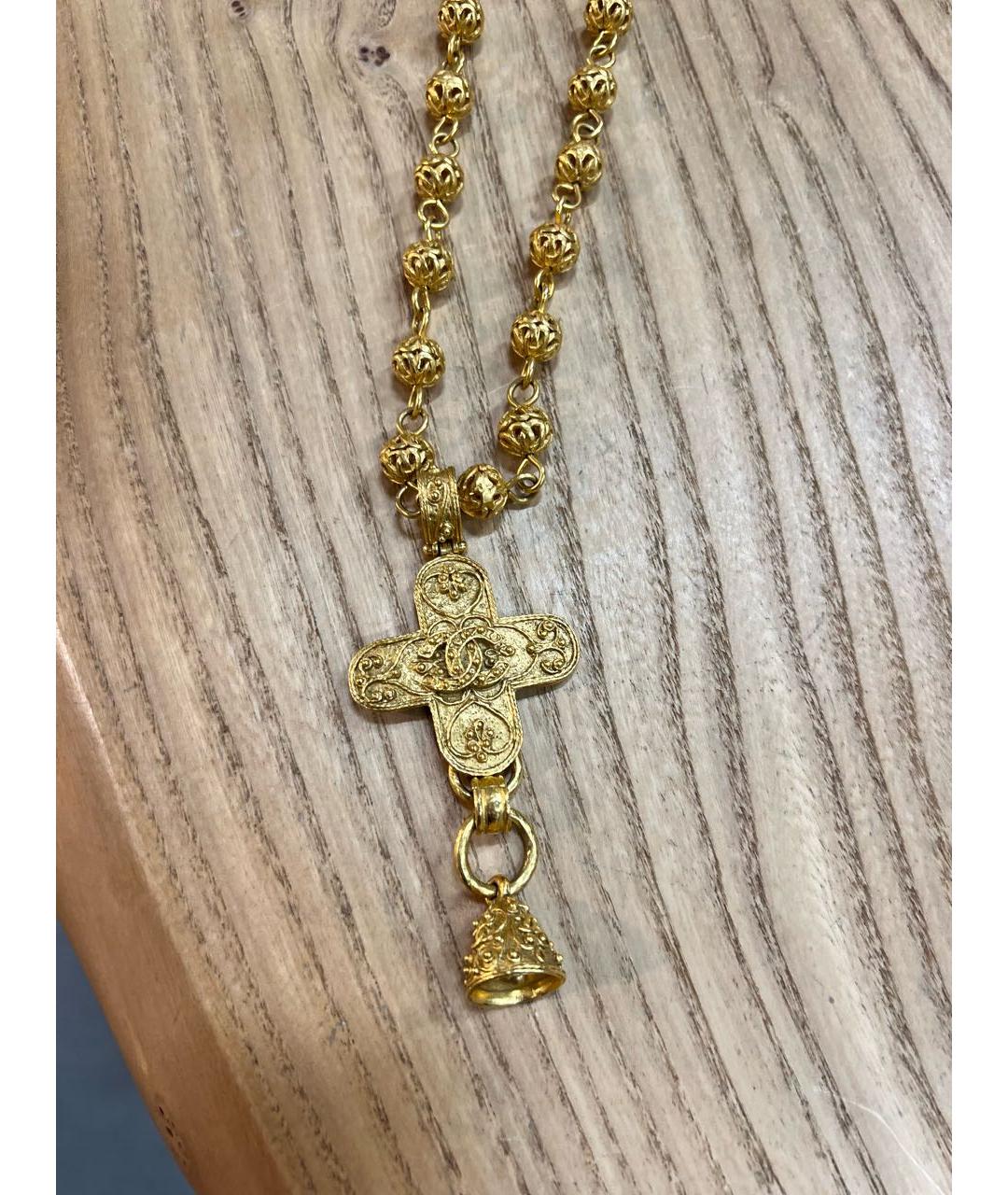 CHANEL Золотая латунная подвеска, фото 2