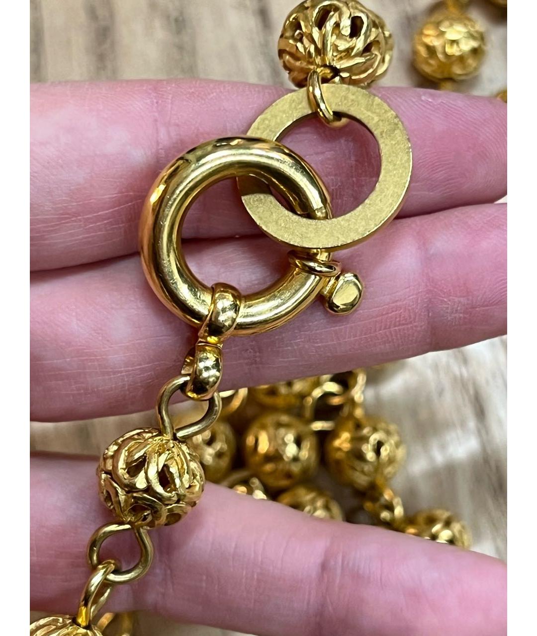 CHANEL Золотая латунная подвеска, фото 8