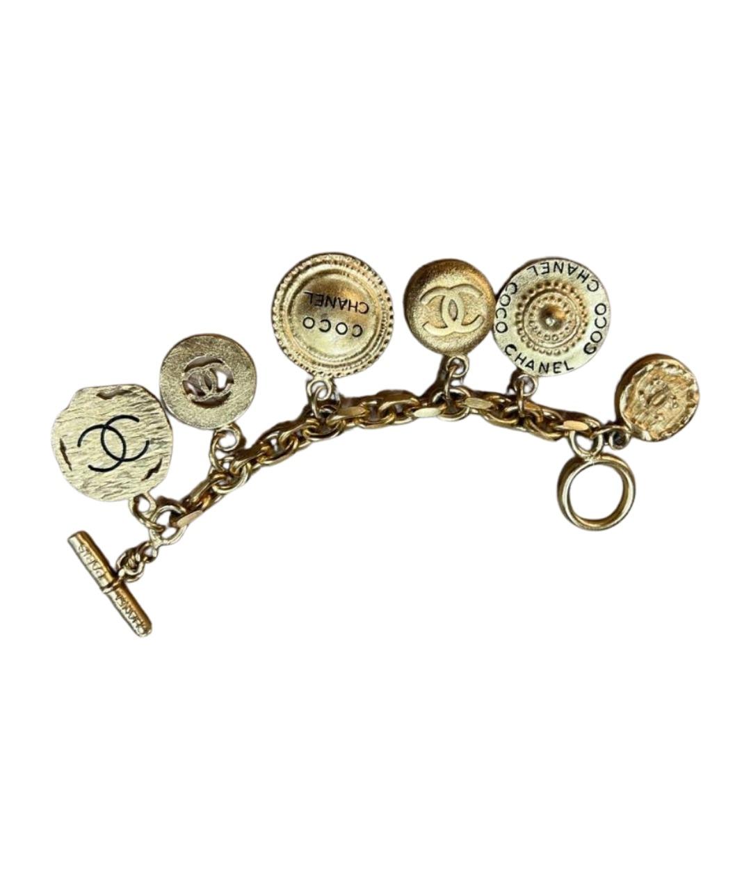 CHANEL Золотой латунный браслет, фото 1