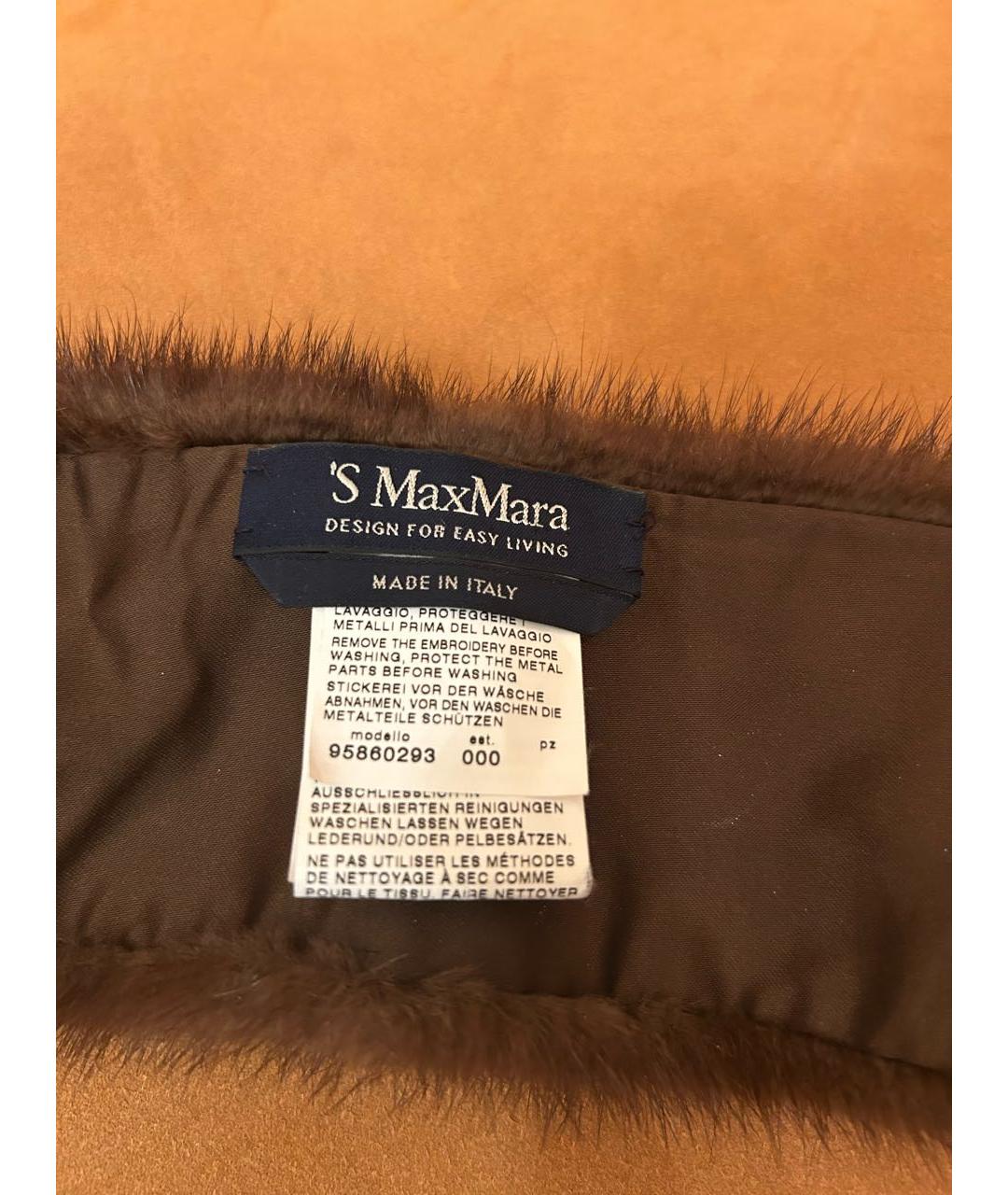 'S MAX MARA Коричневый воротник, фото 4