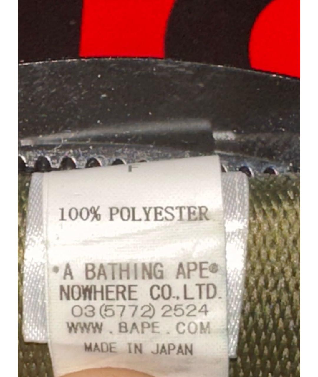 A BATHING APE Хаки ремень, фото 4