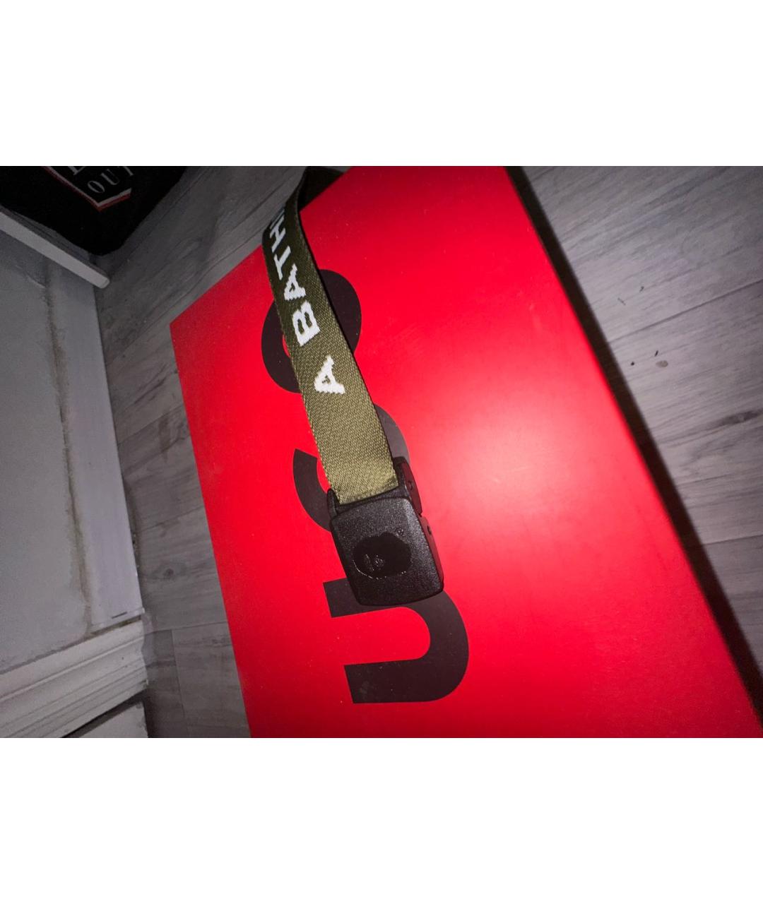 A BATHING APE Хаки ремень, фото 2