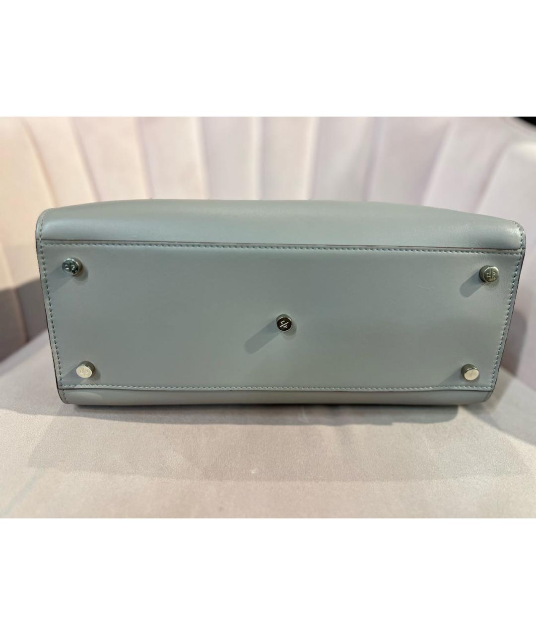 LORO PIANA Серая кожаная сумка тоут, фото 3