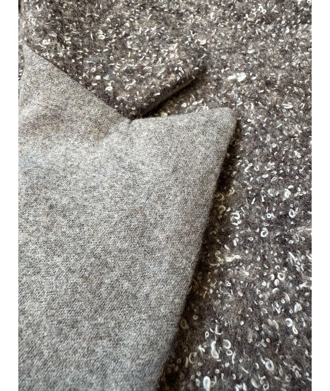 FABIANA FILIPPI Бежевый шерстяной жакет/пиджак, фото 7
