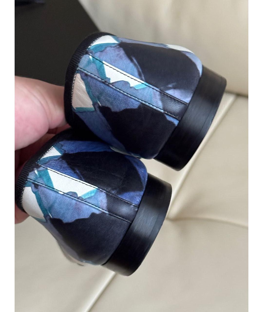 CHANEL Синие кожаные балетки, фото 7