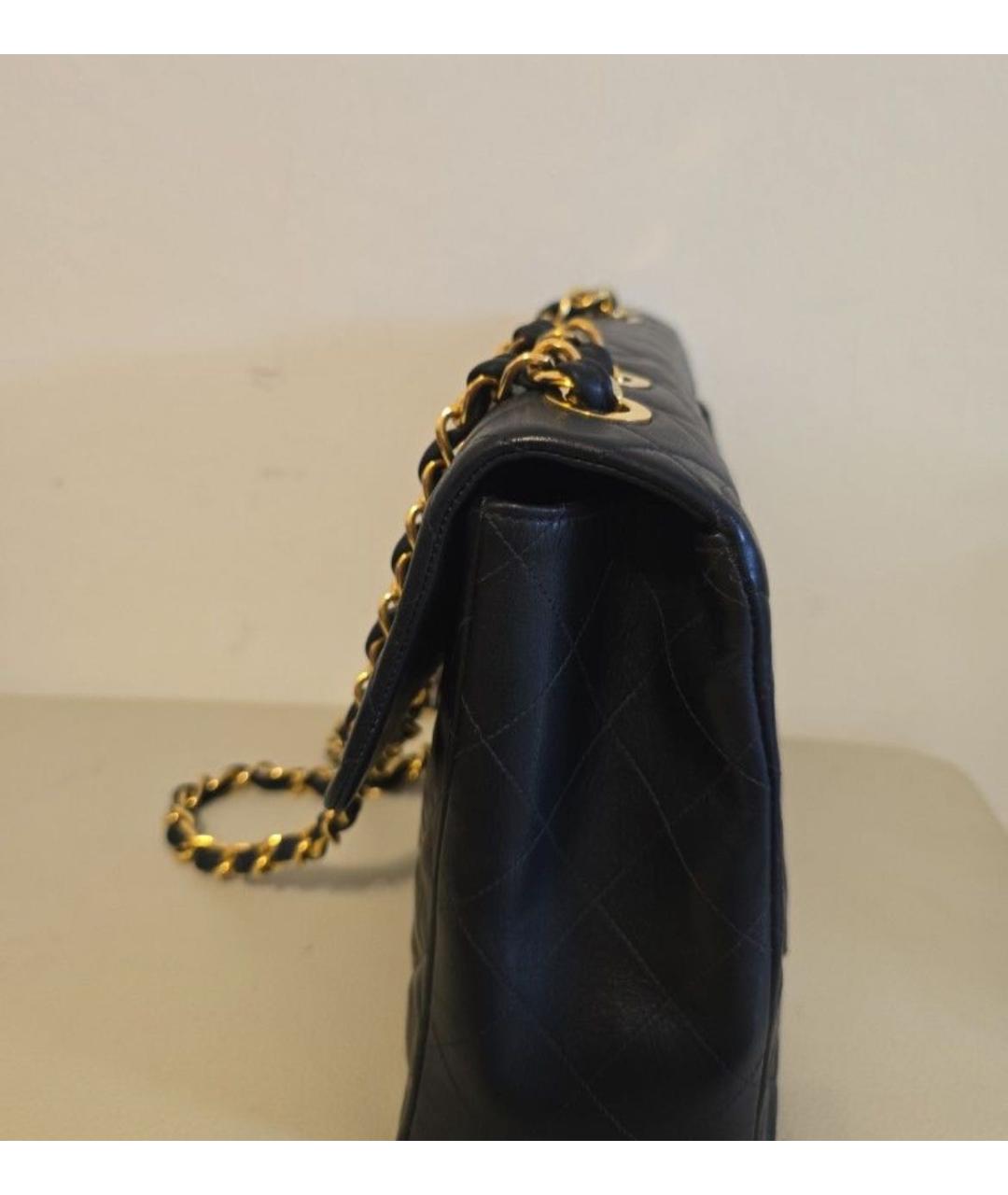 CHANEL Черная кожаная сумка через плечо, фото 2