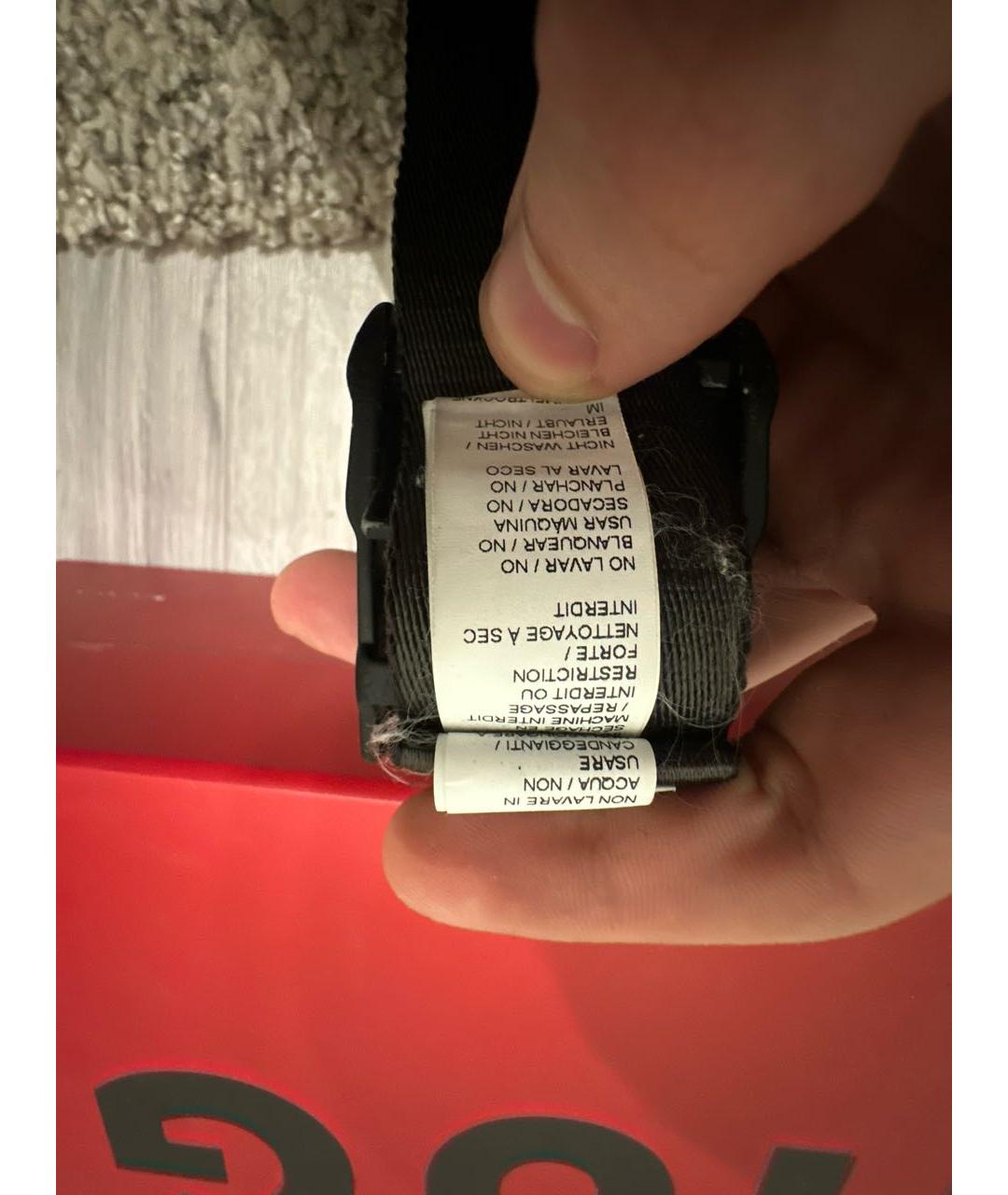 OFF-WHITE Черный ремень, фото 7