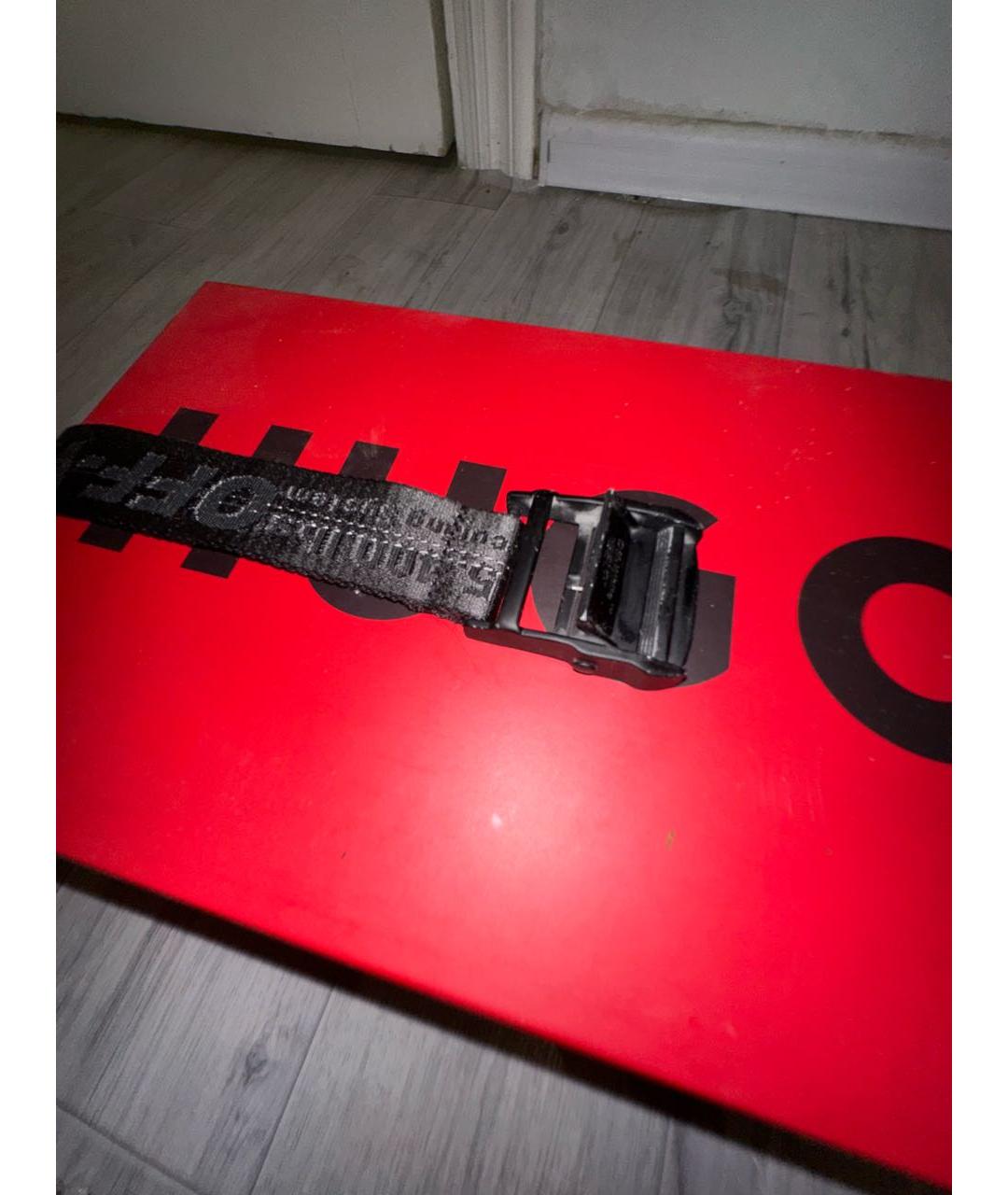 OFF-WHITE Черный ремень, фото 2