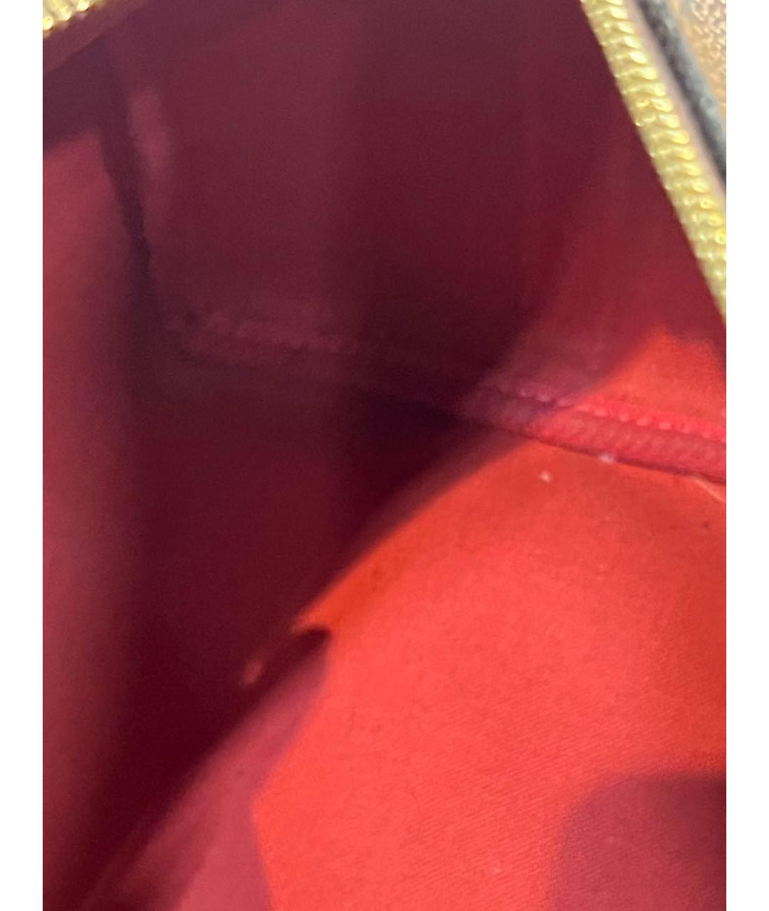 LOUIS VUITTON Коричневая кожаная сумка с короткими ручками, фото 5