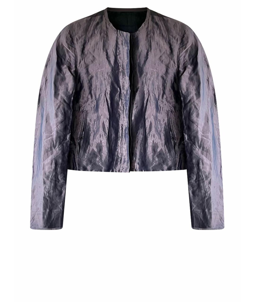 BURBERRY Фиолетовая шелковая куртка, фото 1