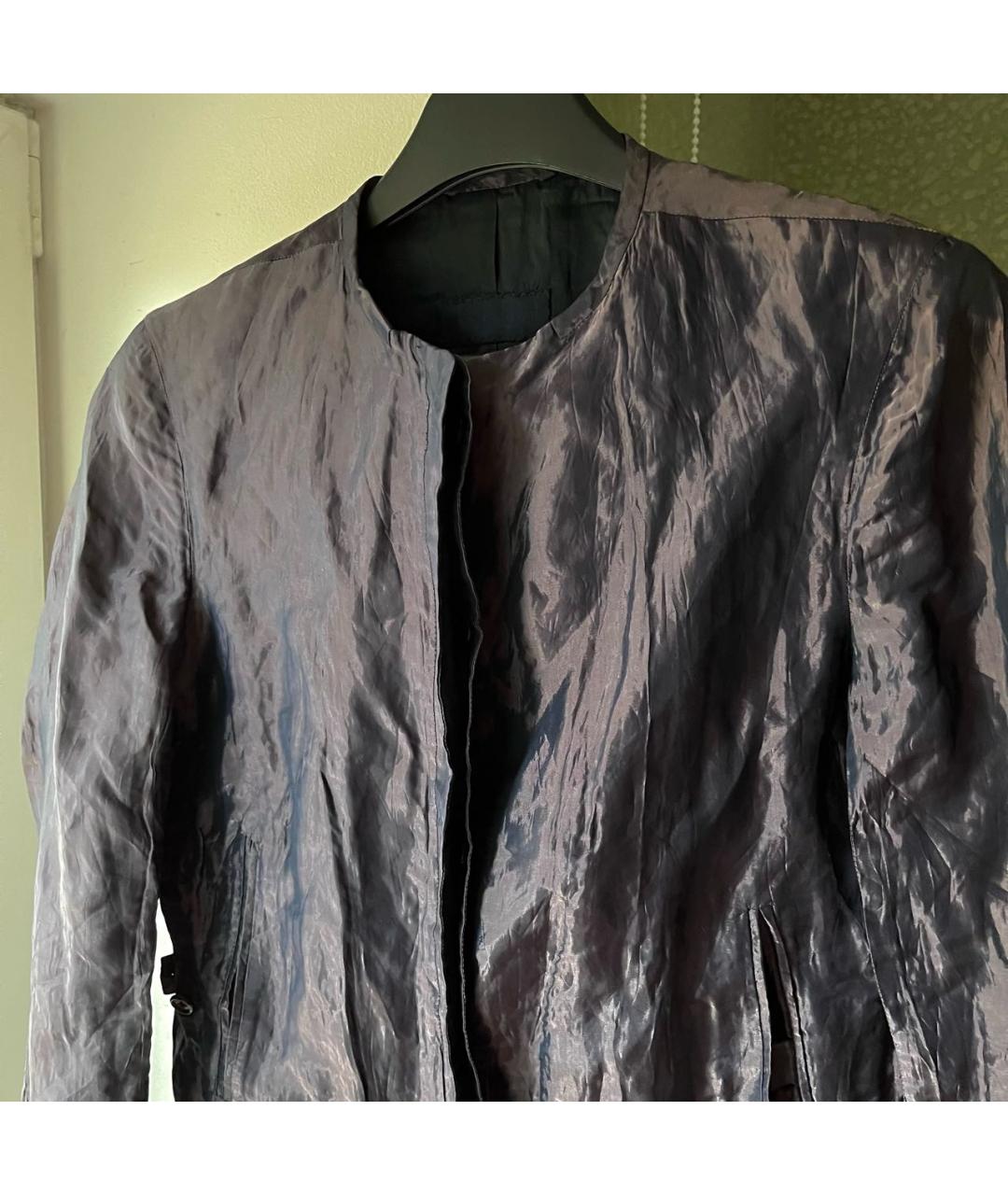 BURBERRY Фиолетовая шелковая куртка, фото 4