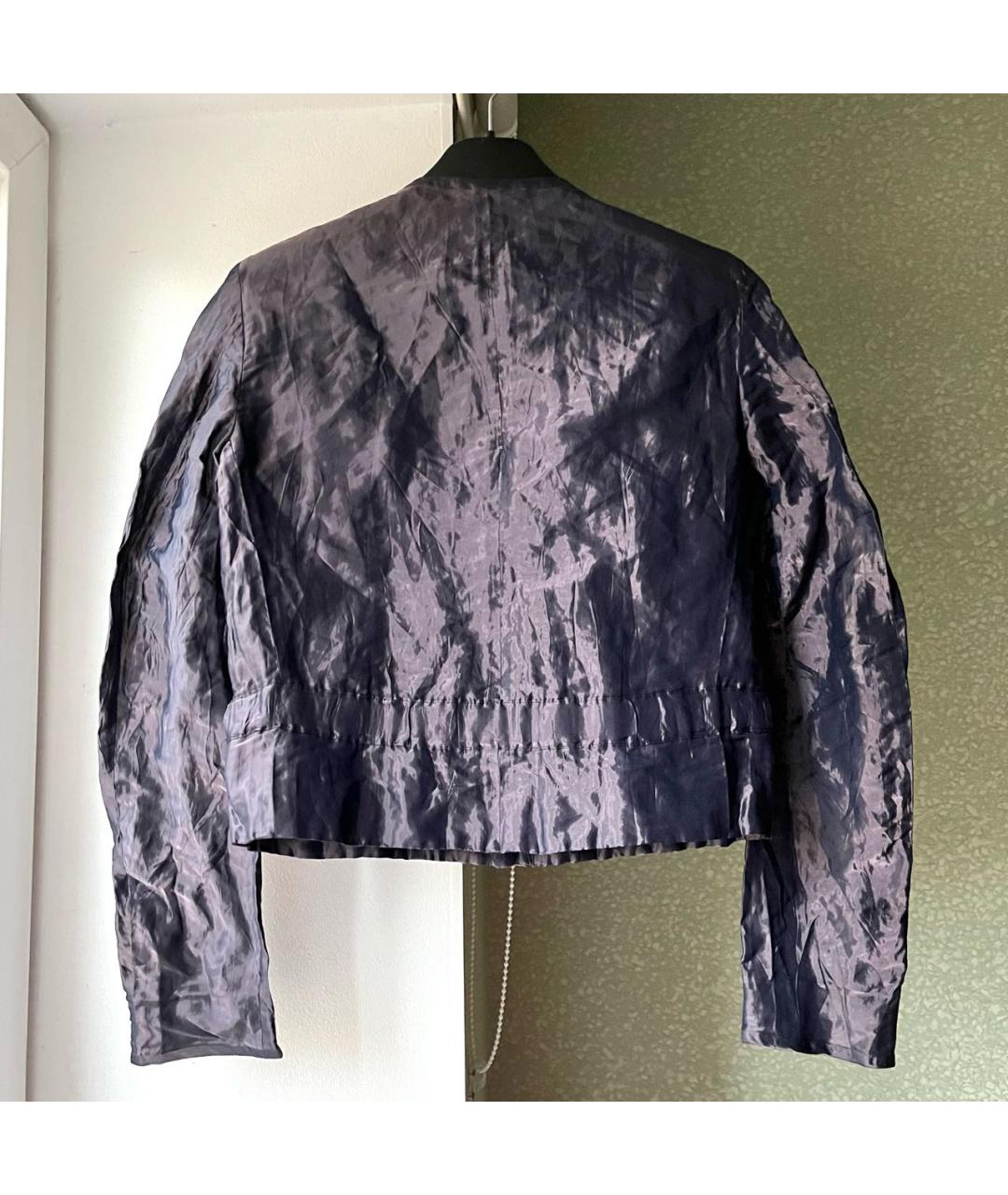 BURBERRY Фиолетовая шелковая куртка, фото 2