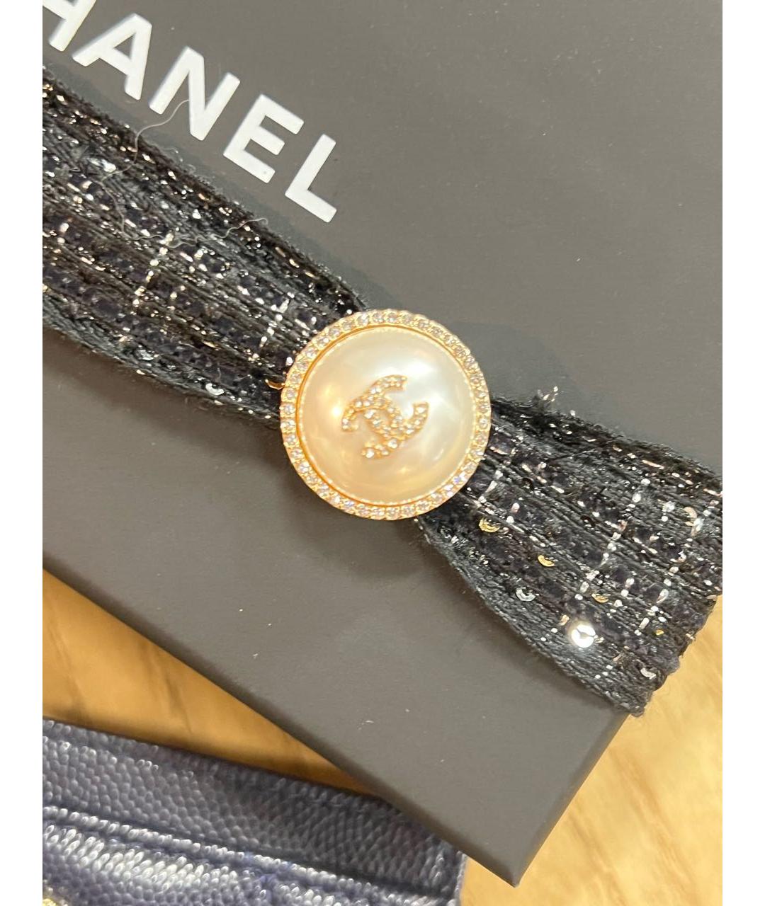 CHANEL Темно-синий кожаный кардхолдер, фото 8