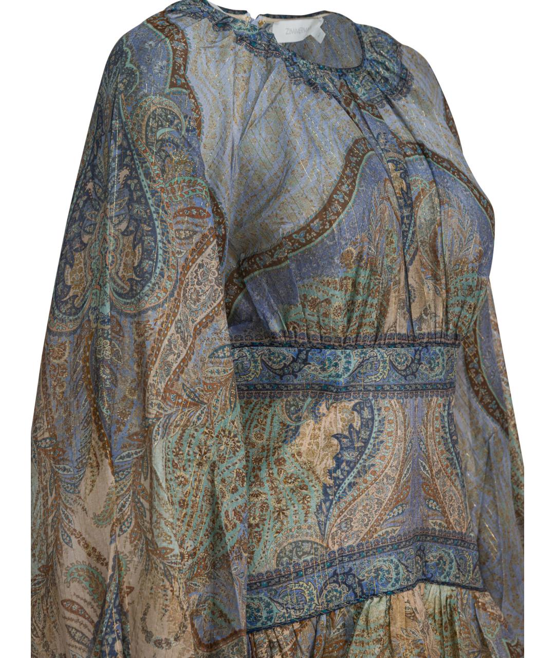 ZIMMERMANN Мульти шелковое повседневное платье, фото 3
