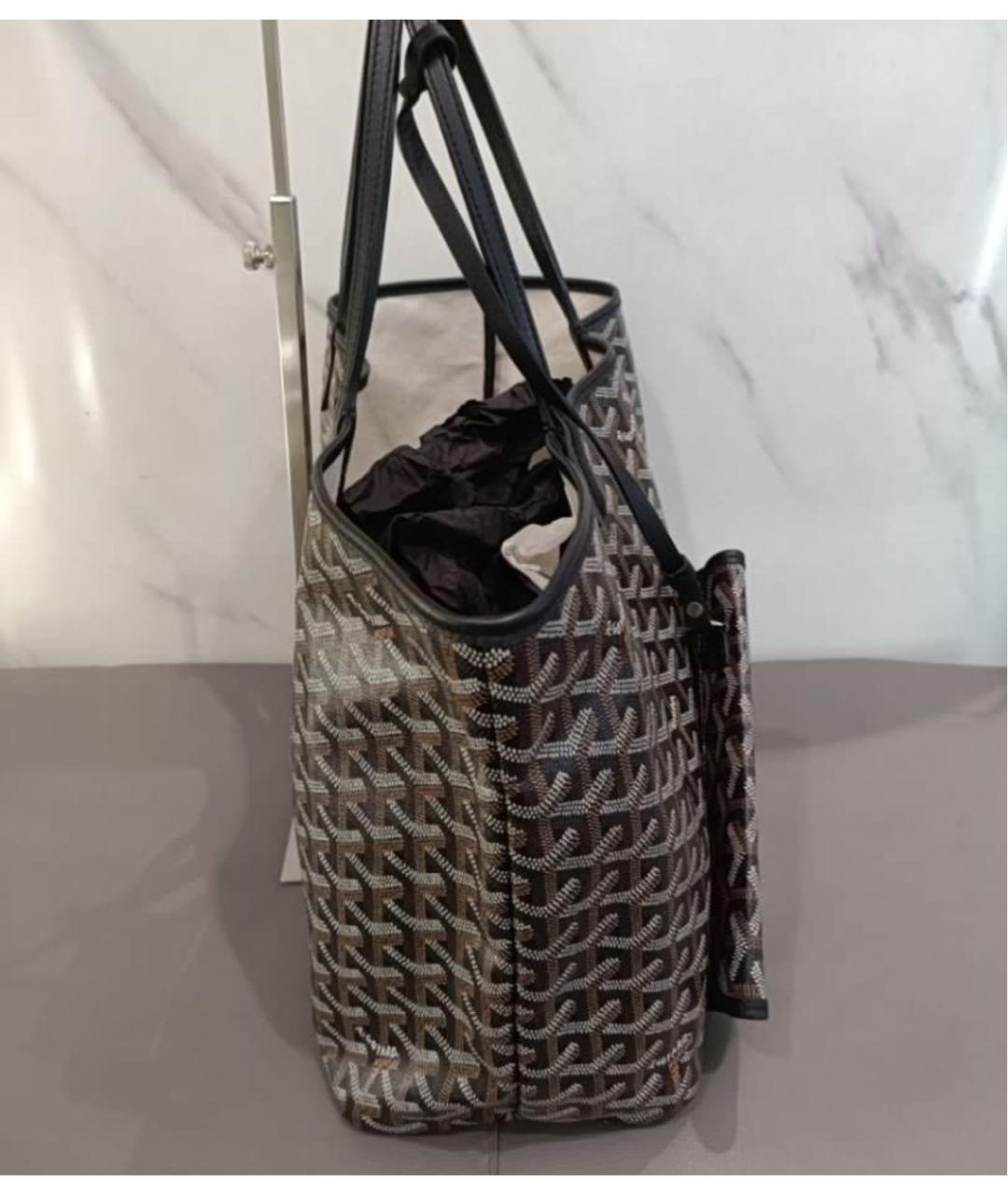 GOYARD Коричневая сумка тоут, фото 2