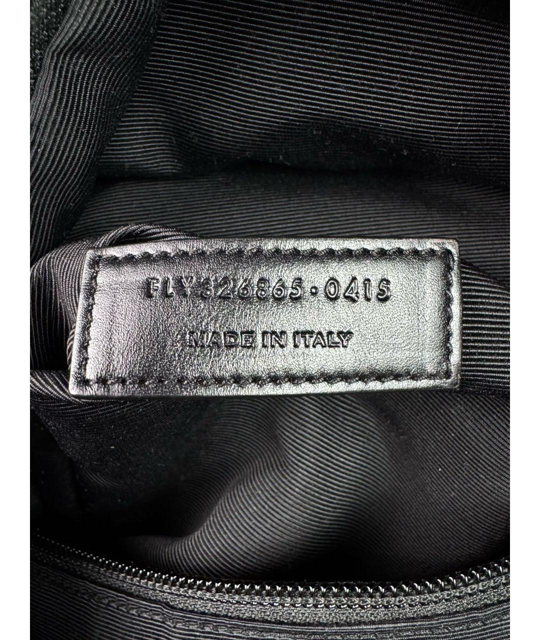 SAINT LAURENT Черный твидовый рюкзак, фото 8