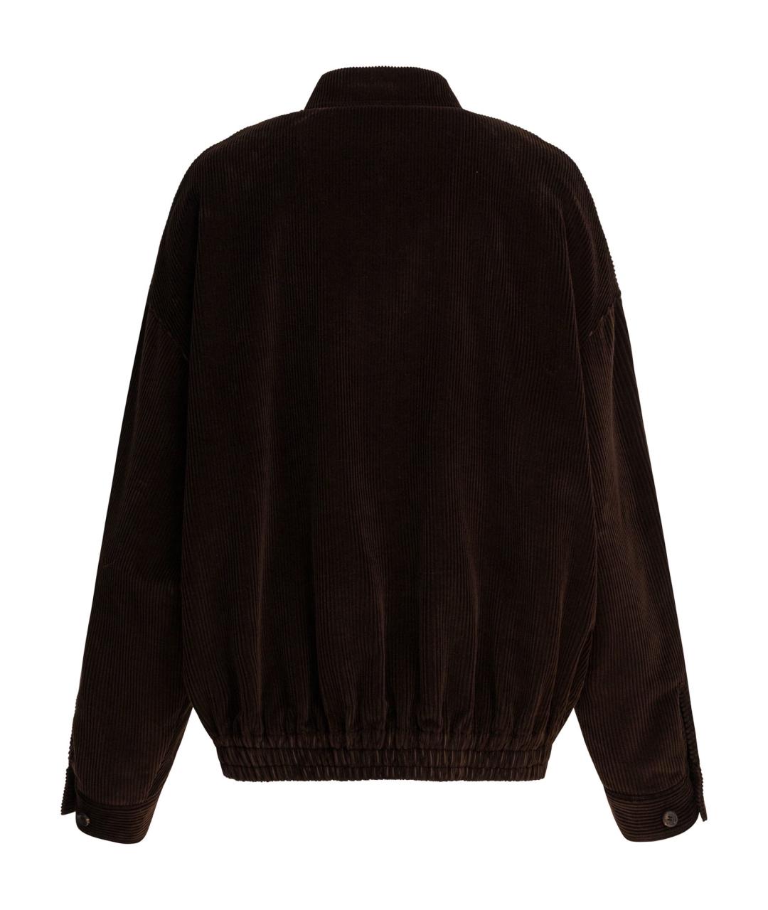 MIU MIU Коричневая хлопковая куртка, фото 2