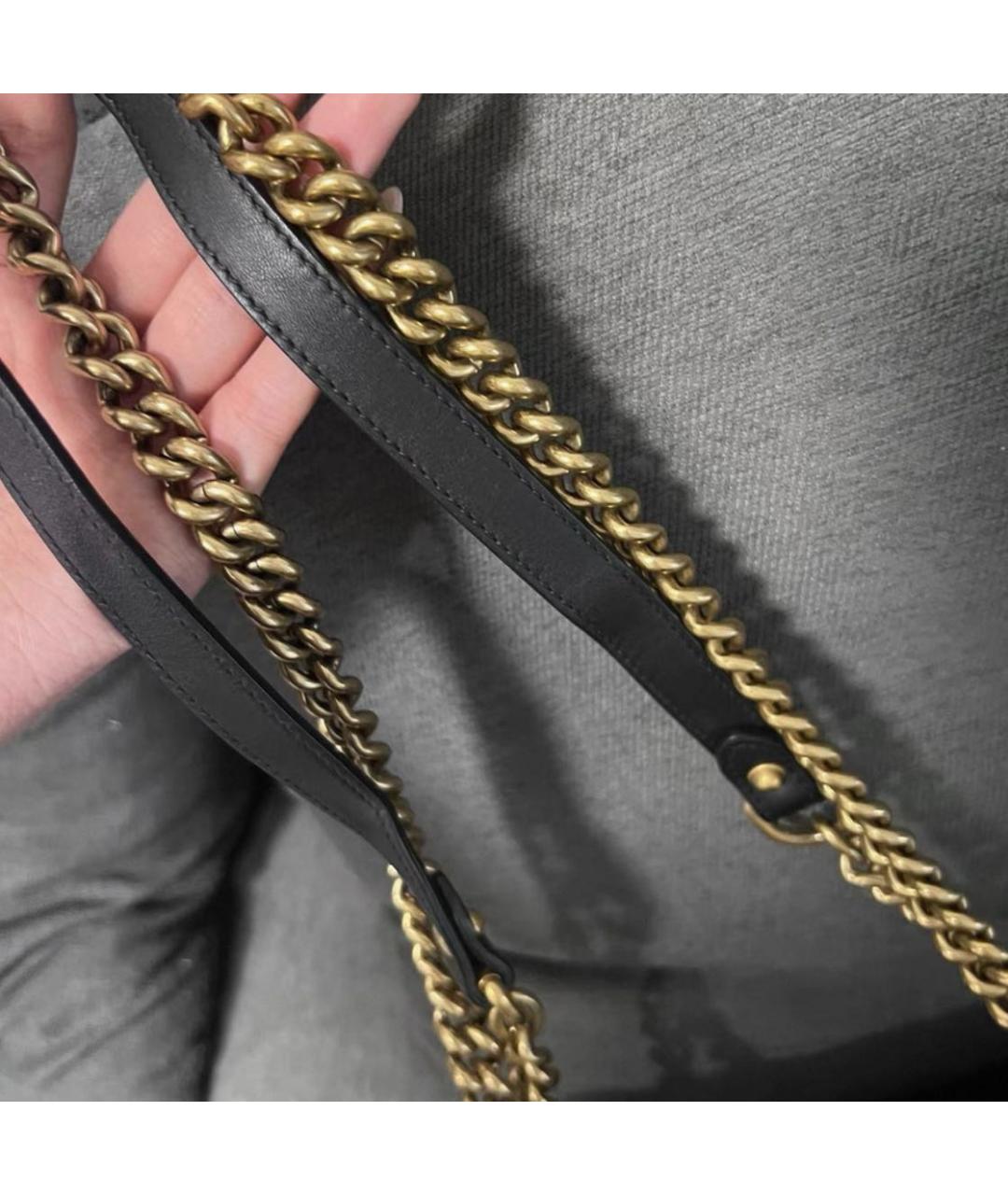 GUCCI Черная бархатная сумка через плечо, фото 4