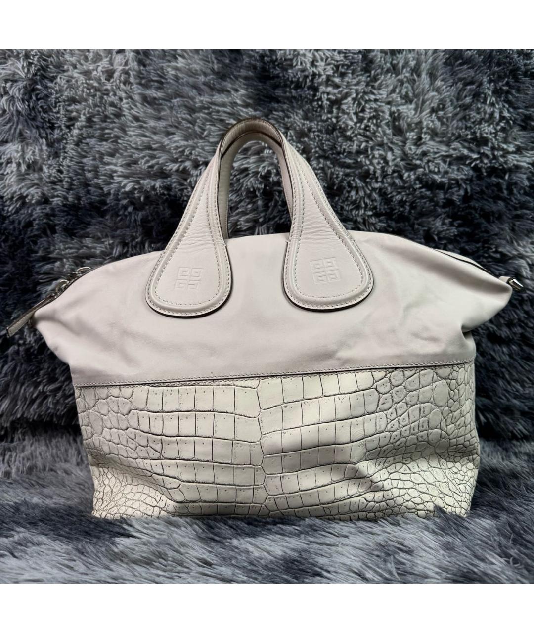 GIVENCHY Бежевая кожаная сумка тоут, фото 9