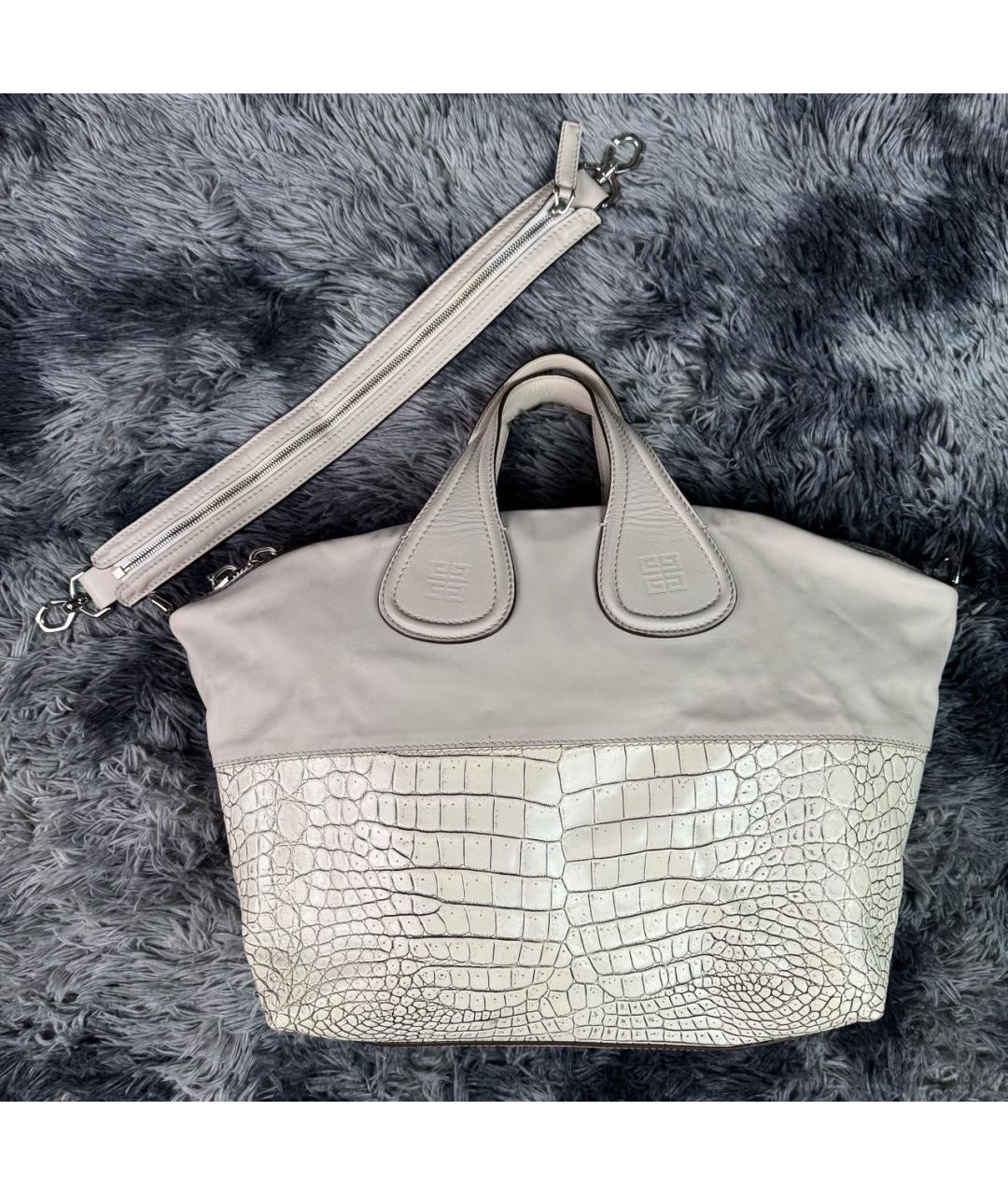 GIVENCHY Бежевая кожаная сумка тоут, фото 2