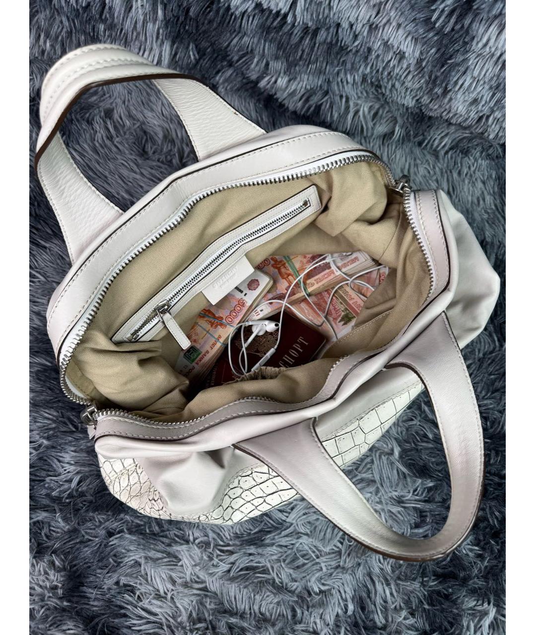 GIVENCHY Бежевая кожаная сумка тоут, фото 3