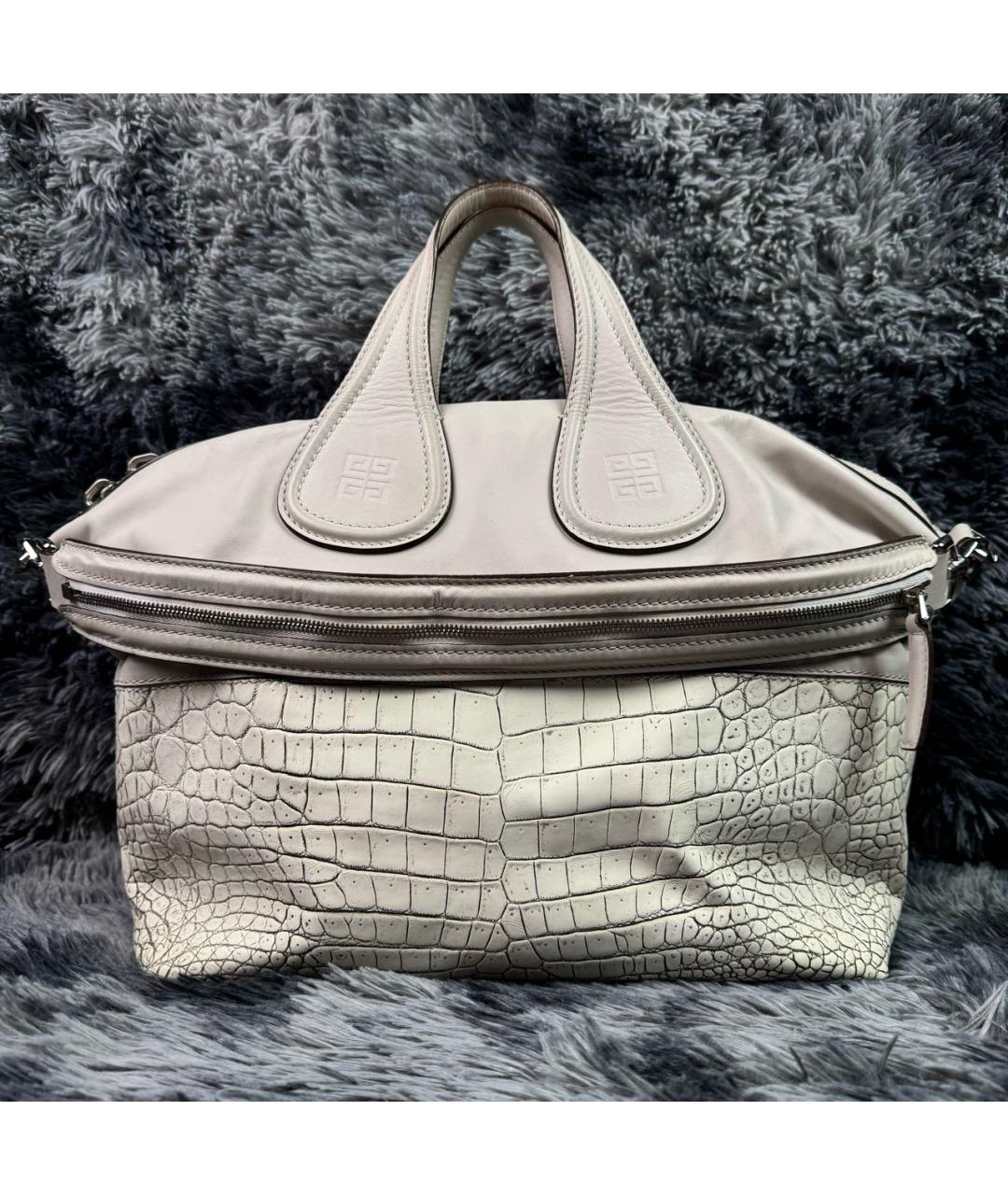 GIVENCHY Бежевая кожаная сумка тоут, фото 5