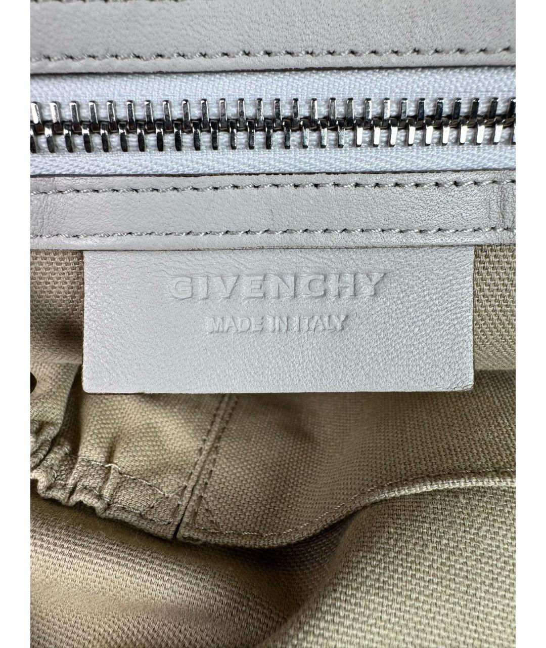 GIVENCHY Бежевая кожаная сумка тоут, фото 8