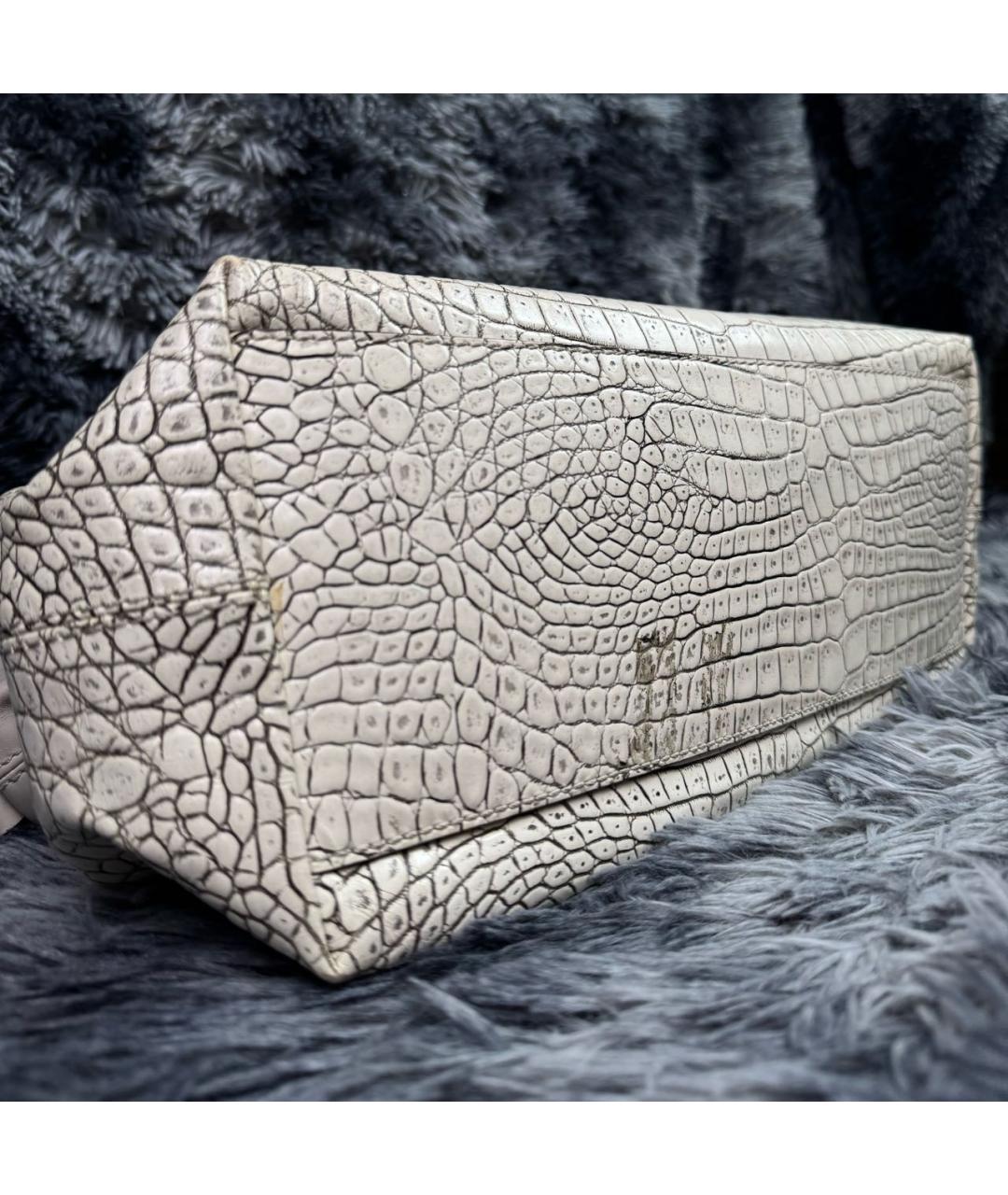 GIVENCHY Бежевая кожаная сумка тоут, фото 7