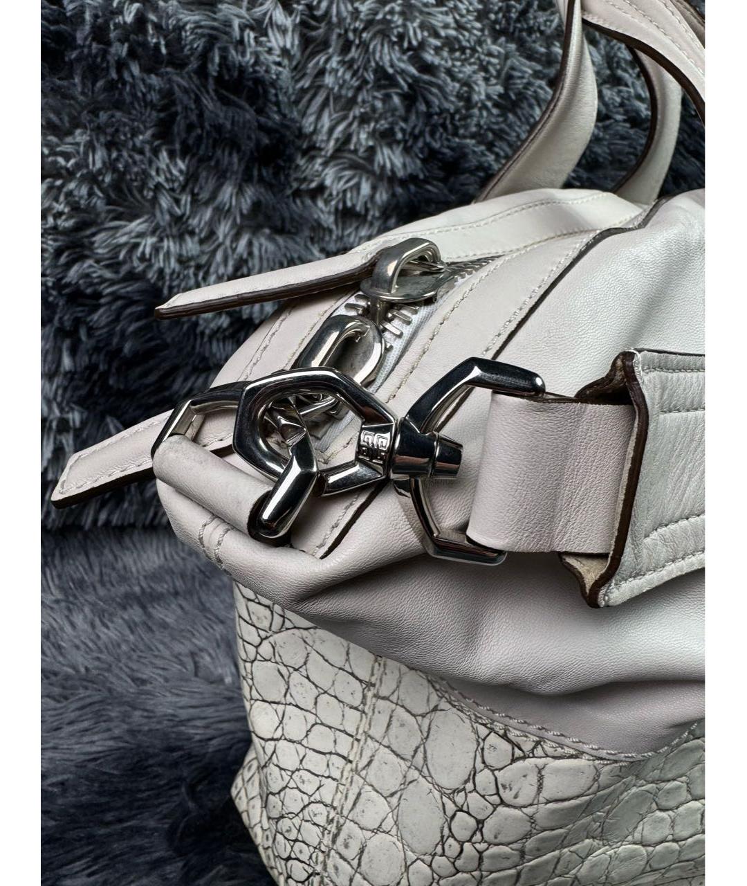 GIVENCHY Бежевая кожаная сумка тоут, фото 6