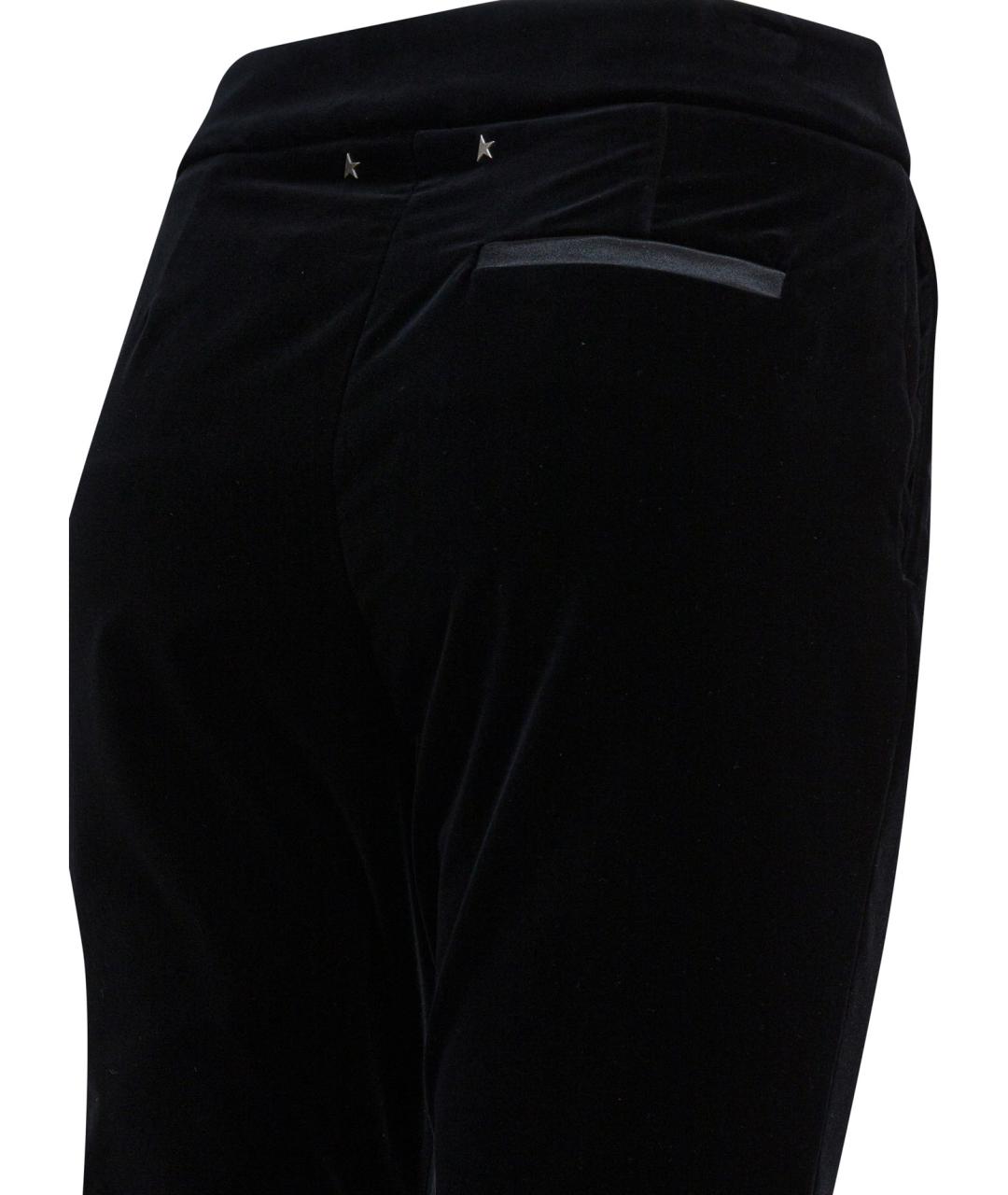 GOLDEN GOOSE DELUXE BRAND Черные хлопковые прямые брюки, фото 4