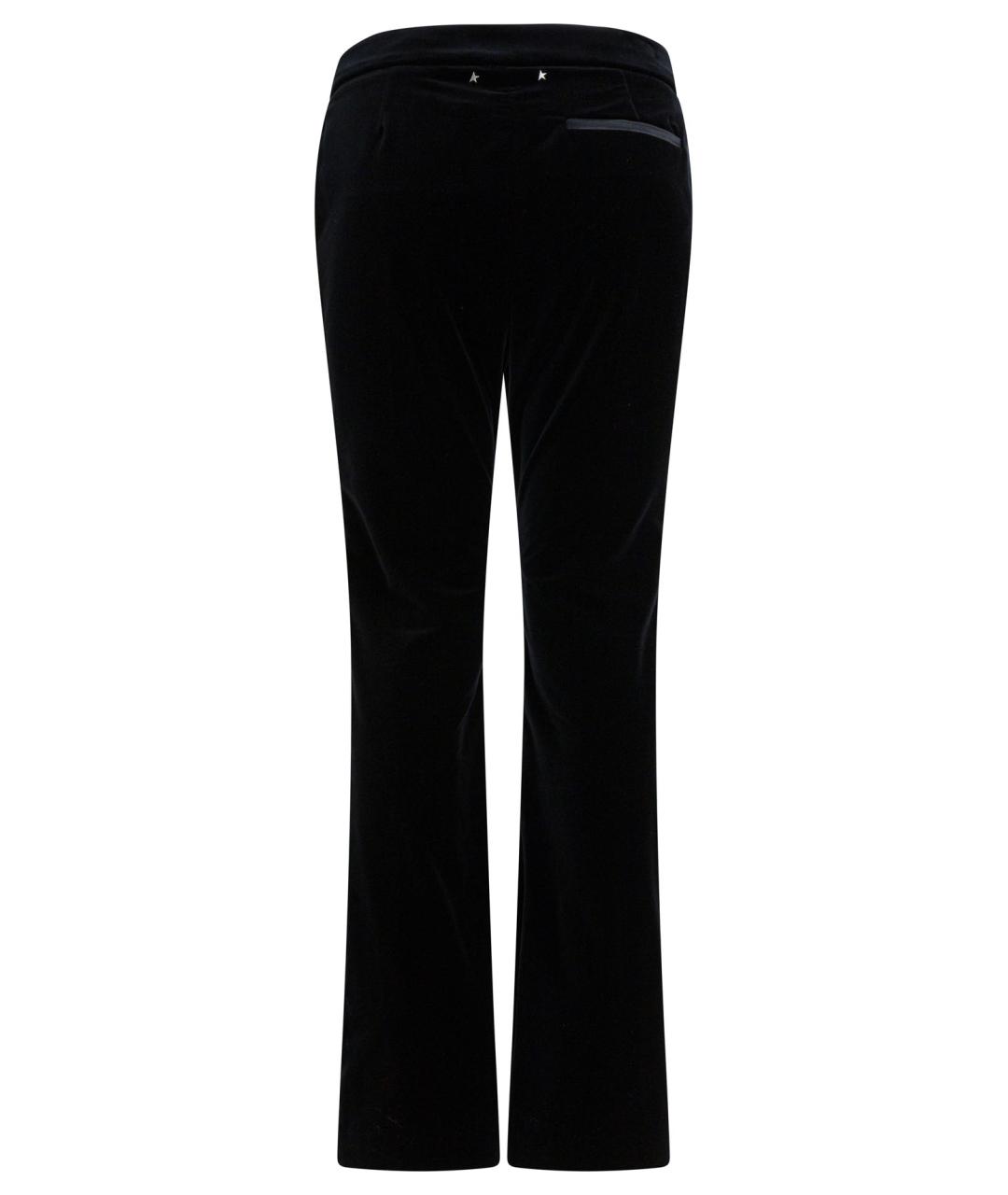 GOLDEN GOOSE DELUXE BRAND Черные хлопковые прямые брюки, фото 2