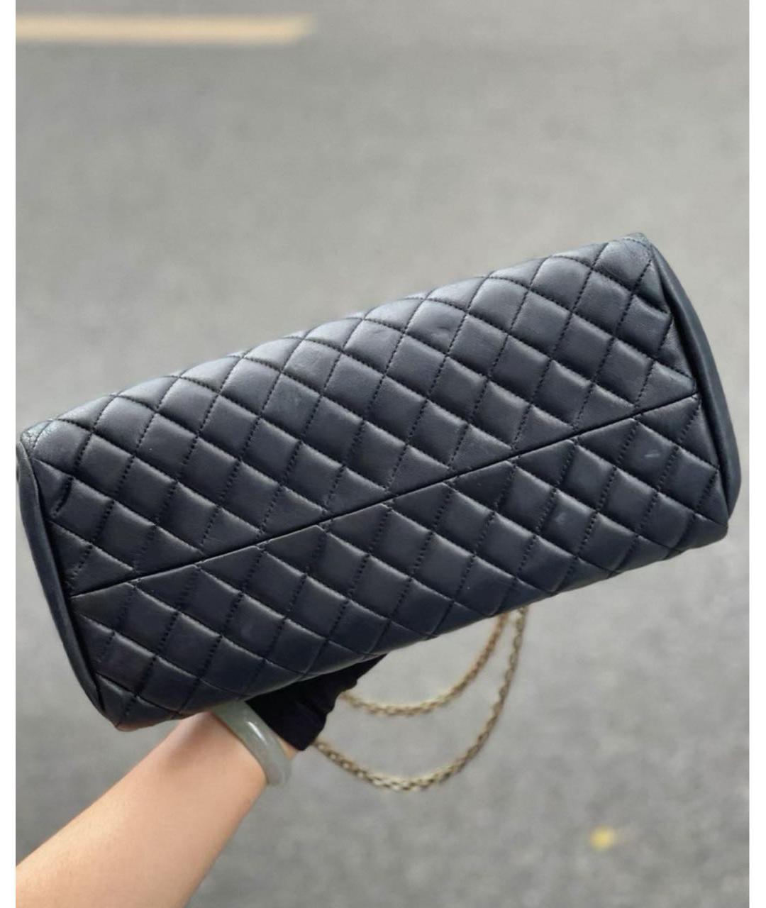 CHANEL Черная кожаная сумка через плечо, фото 5
