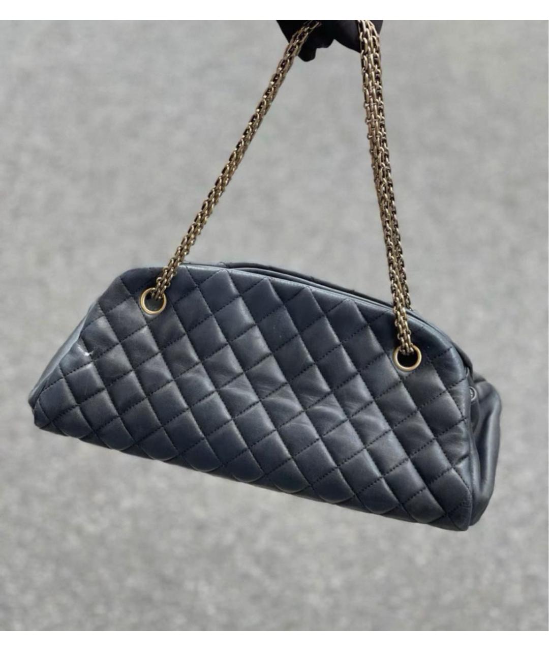 CHANEL Черная кожаная сумка через плечо, фото 3