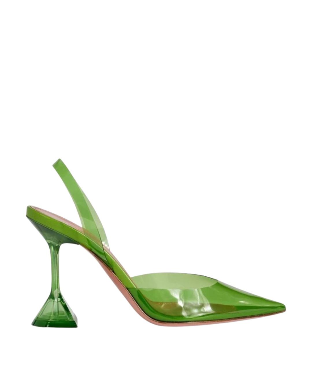 Amina Muaddi Зеленые резиновые туфли, фото 1