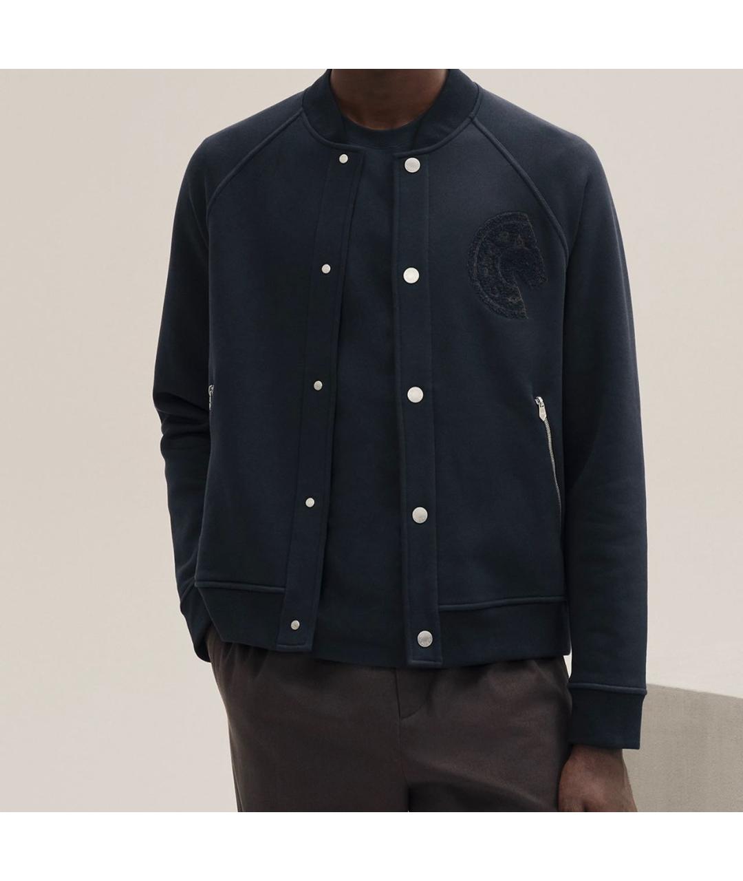 HERMES Темно-синяя куртка, фото 5