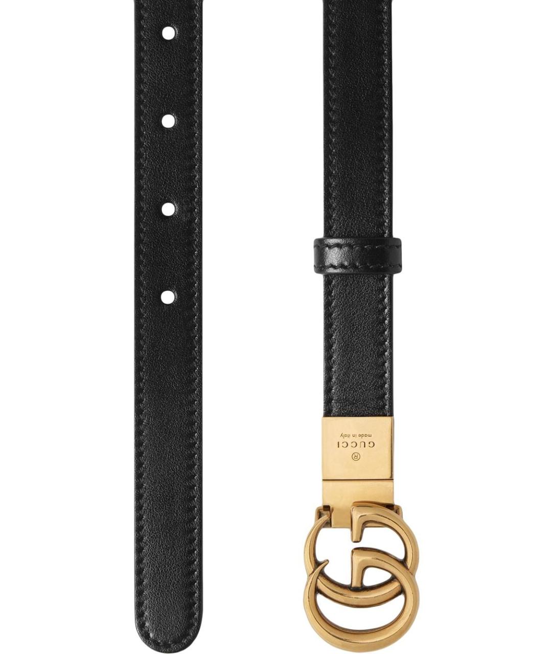 GUCCI Черный кожаный ремень, фото 2