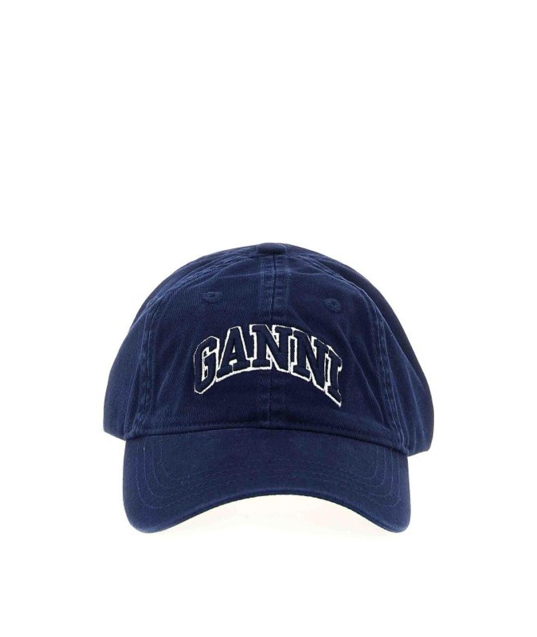GANNI Синяя хлопковая кепка, фото 1