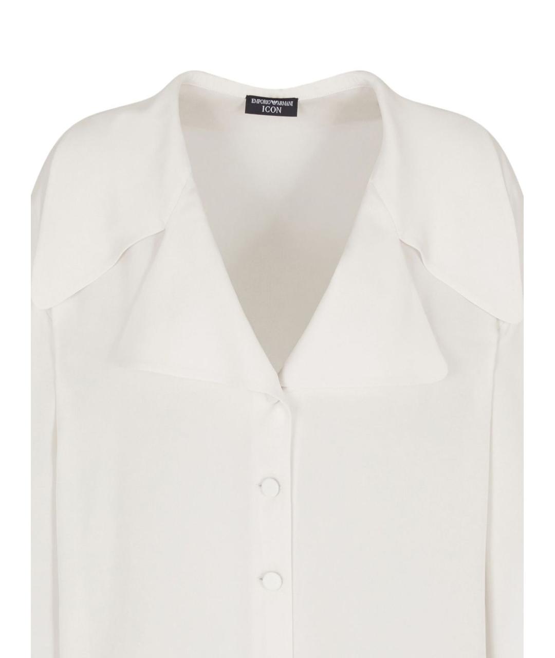 EMPORIO ARMANI Белая шелковая рубашка, фото 2