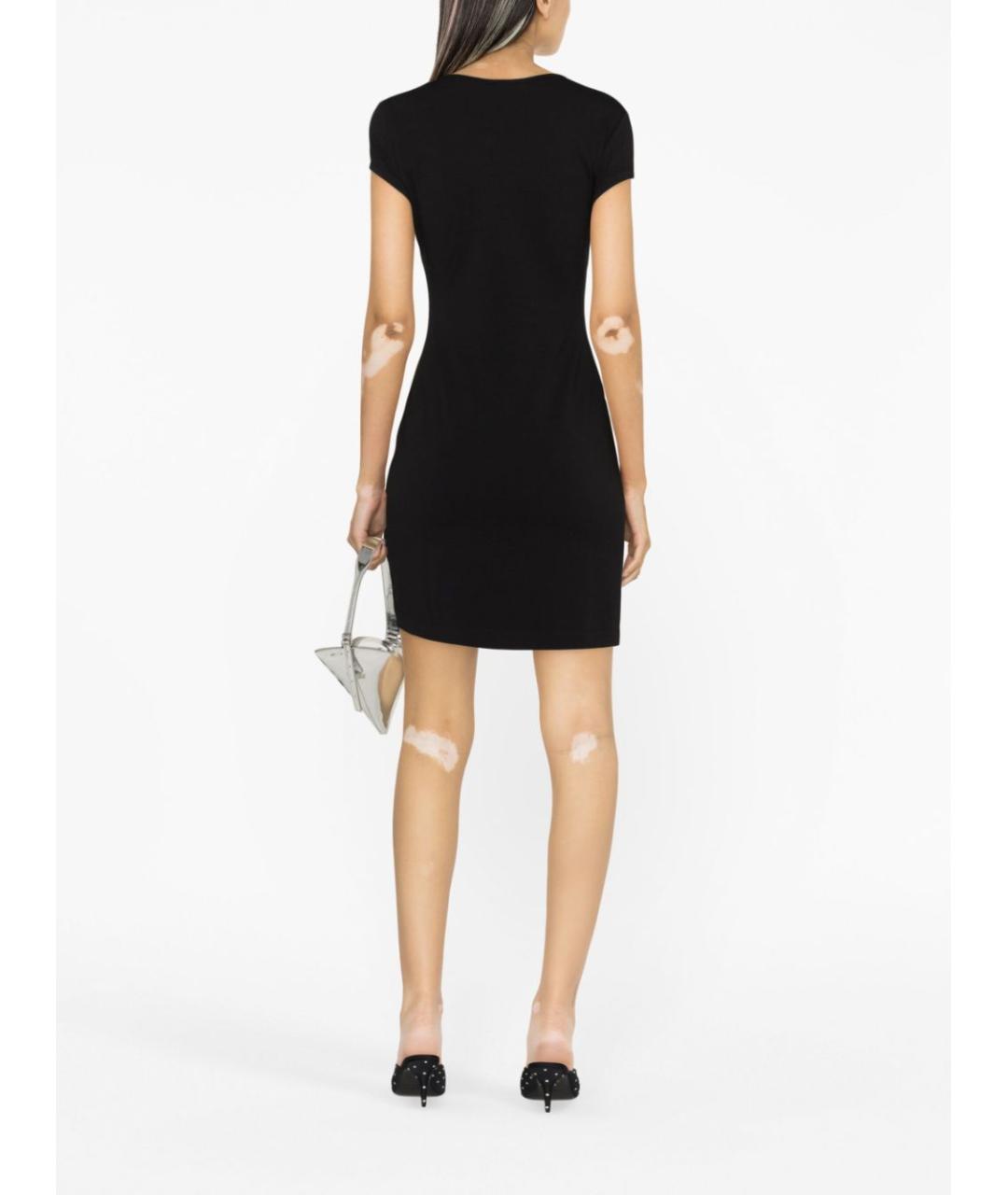 DIESEL Черное хлопковое повседневное платье, фото 5